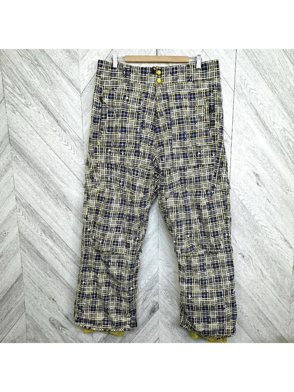 Burton Ronin La Cosa Nostra Snowboard Ski Pants Y2K Tech Mens Large Abstract